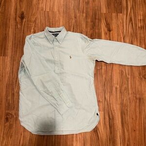 Blue Polo Canvas Button Up